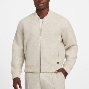 flight wool blend scuba jacket