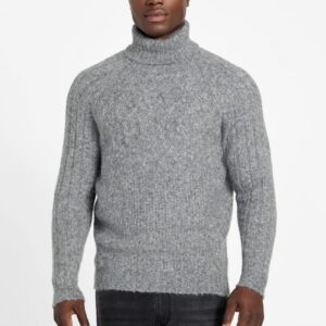 eco jemmy turtleneck mixed stitch sweater