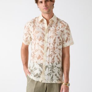 floral devore burnout shirt