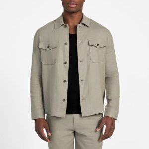 eco fletcher linen shacket