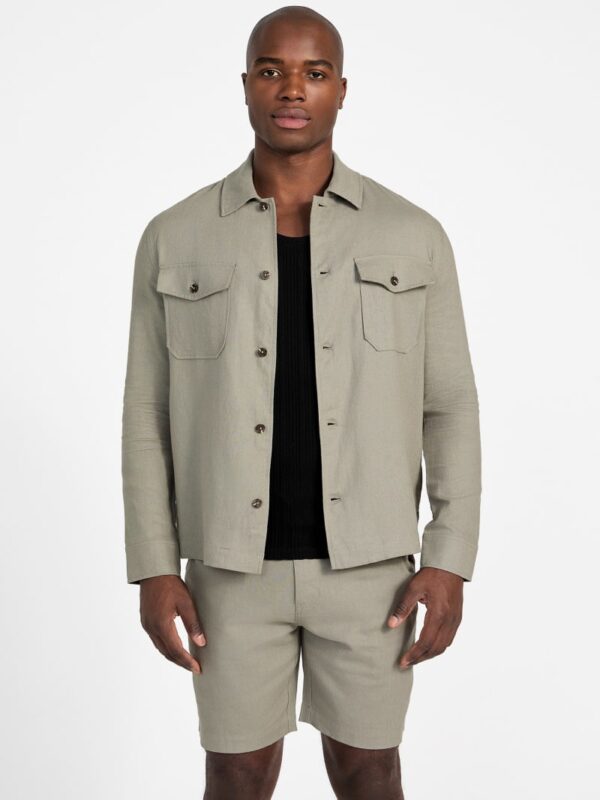 eco fletcher linen shacket