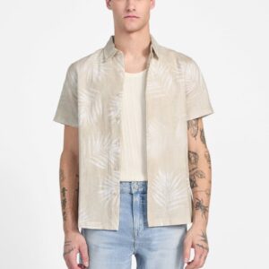 slub woven palm shirt