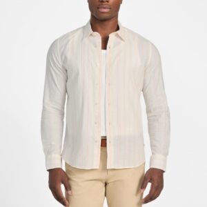 eco harkin striped linen shirt