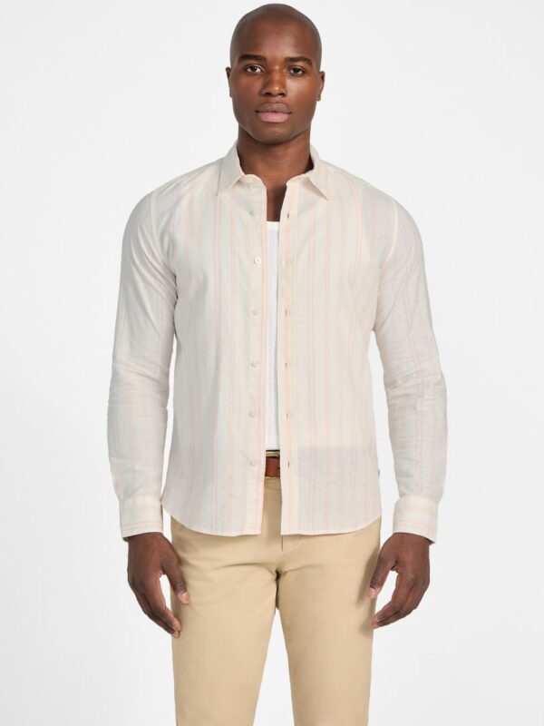 eco harkin striped linen shirt