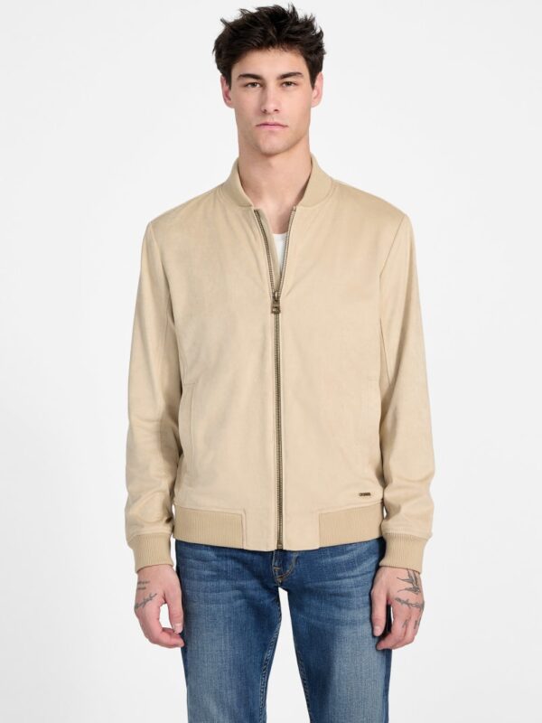 eco faux suede flight jacket