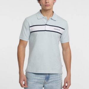 piquet striped polo