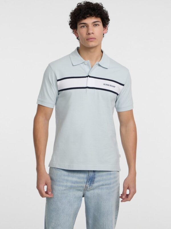 piquet striped polo