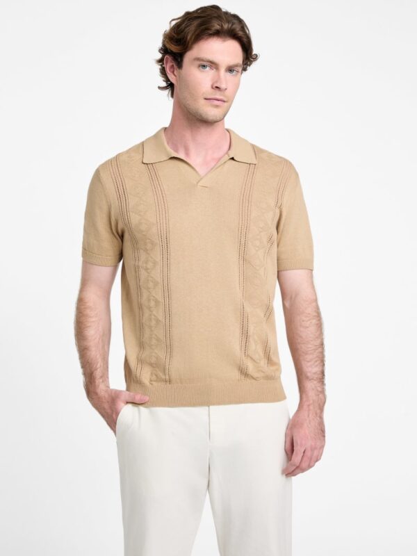 rib pointelle bryant polo