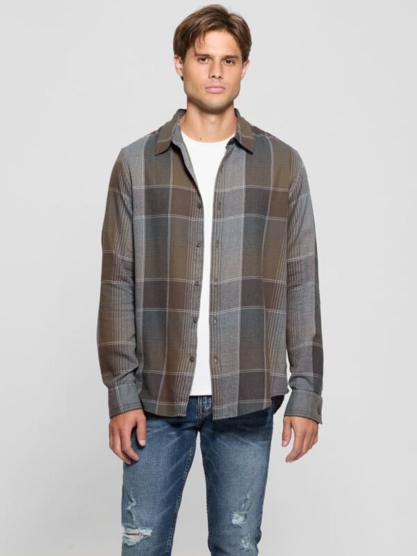 noah plaid corduroy shirt