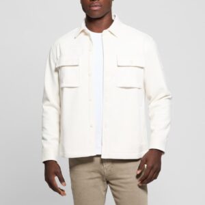 miles faux suede overshirt