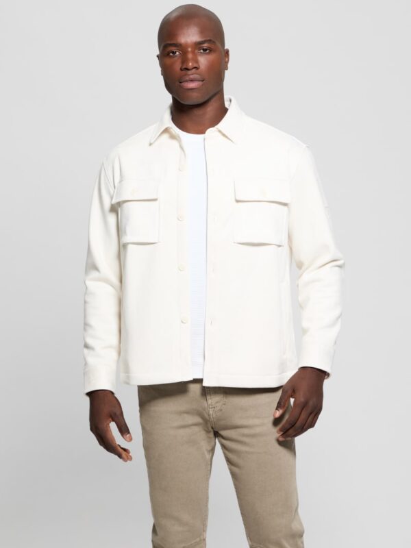 miles faux suede overshirt
