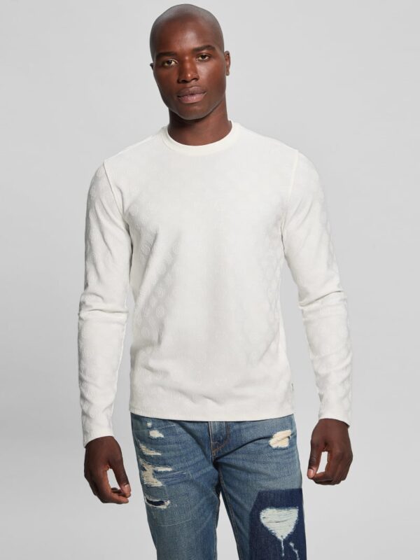 eco peony jacquard crewneck