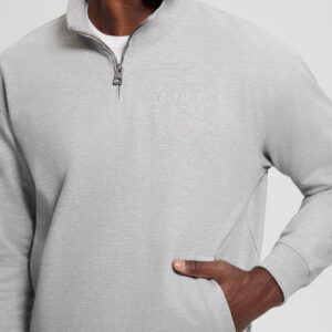 eco tyler zip mock neck sweater