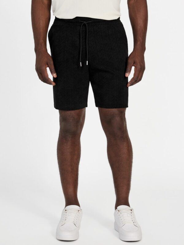 eco calvin chevron knit shorts