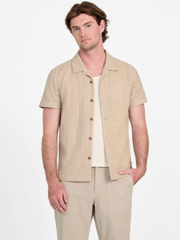 wesley crochet resort shirt