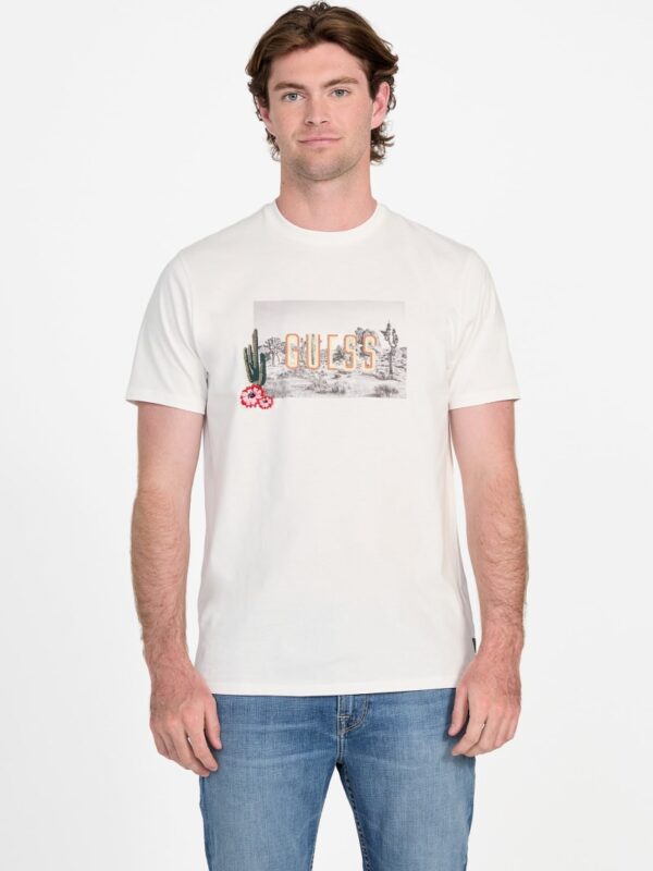 eco cactus garden embroidered tee