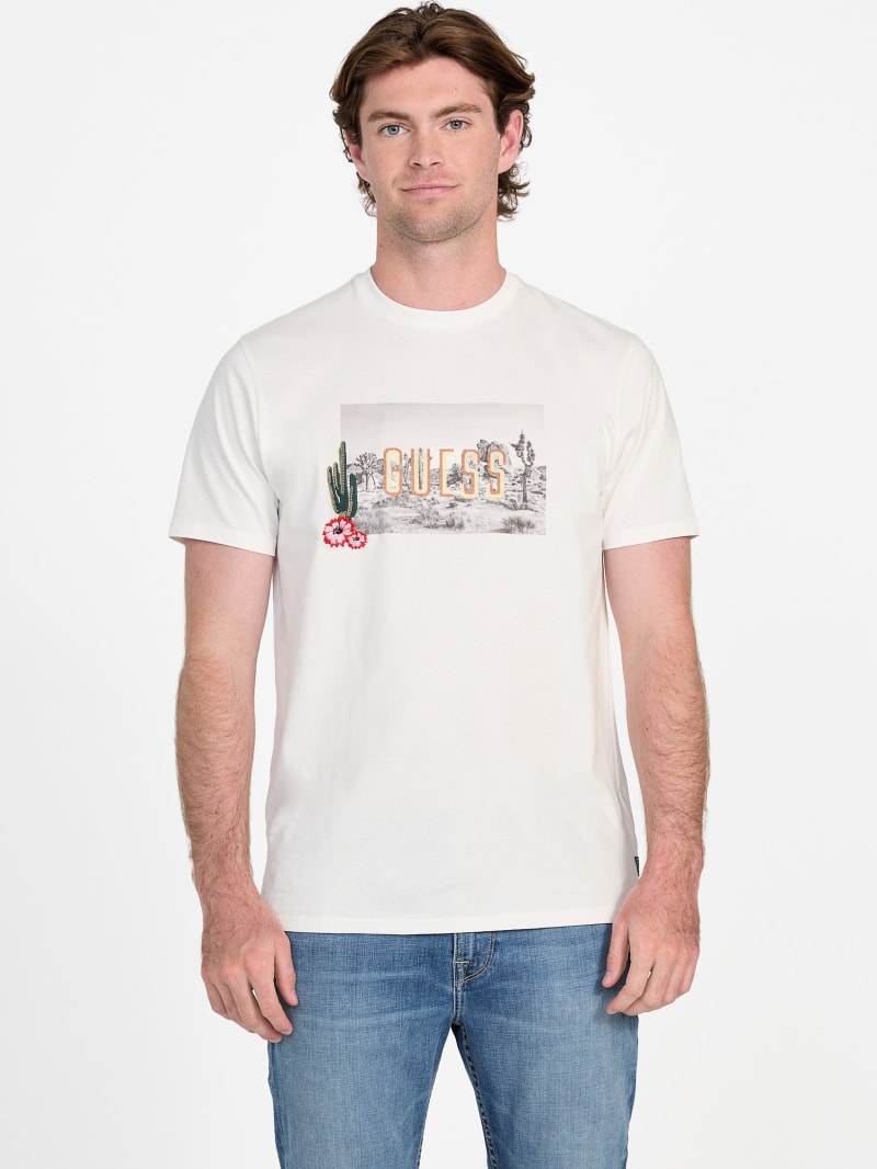 eco cactus garden embroidered tee eco cactus garden embroidered tee