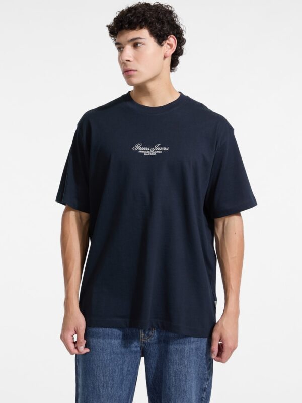 embroidered logo oversized tee