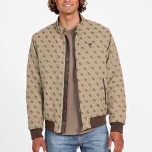 jacquard monogram jacket