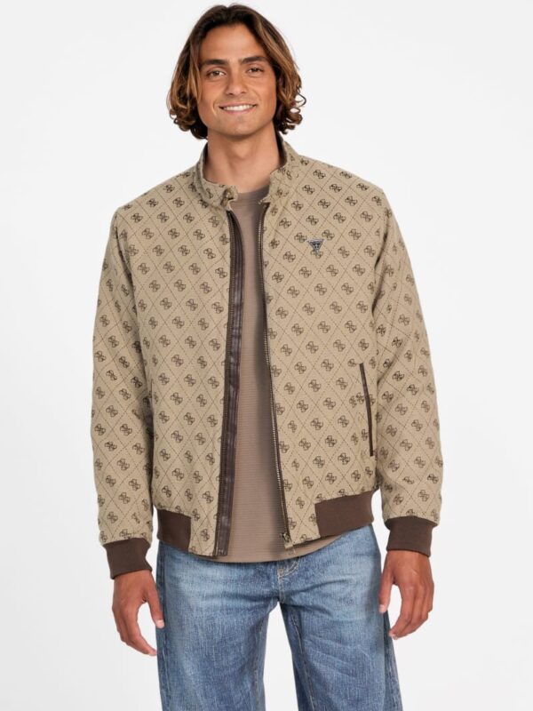 jacquard monogram jacket