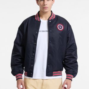 embroidered patch varsity jacket