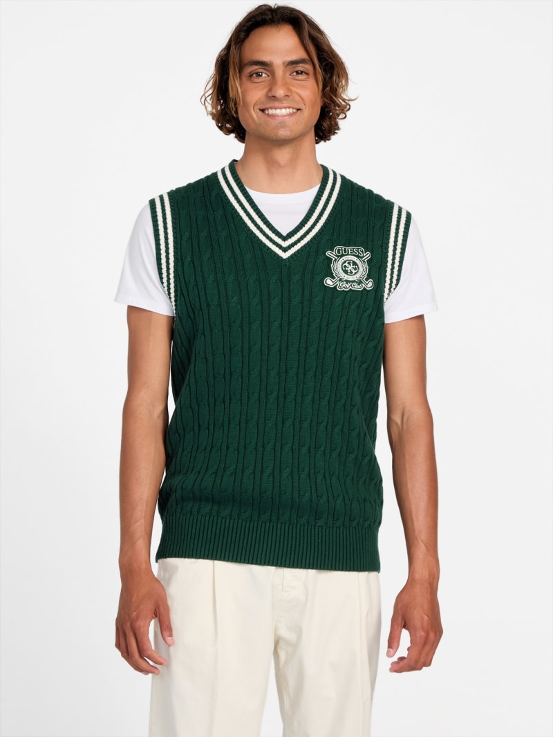 eco holden v neck cable knit vest eco holden v neck cable knit vest