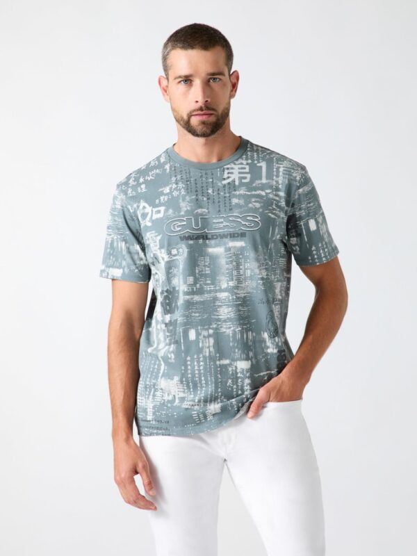 printed logo t shirt