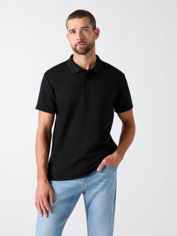 embroidered logo polo