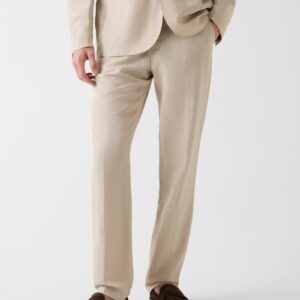 linen blend slim pants
