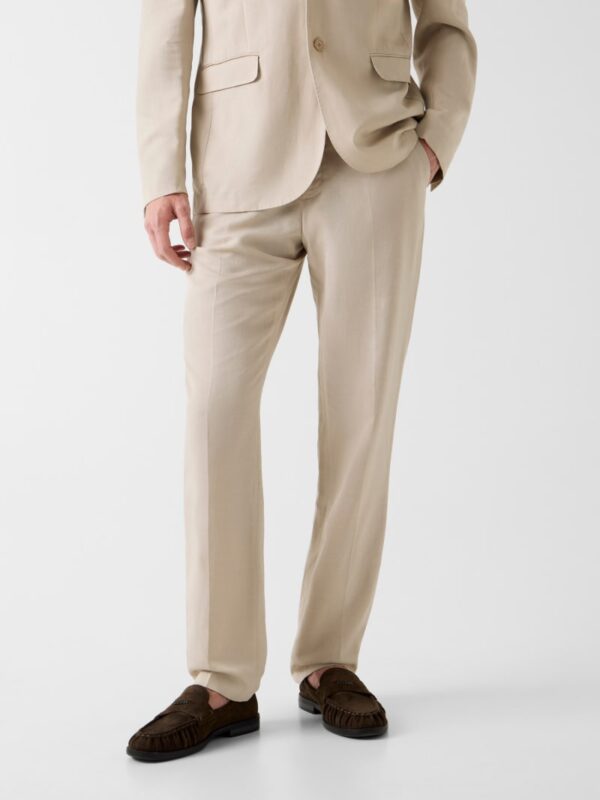 linen blend slim pants