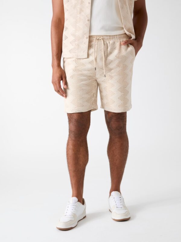 rib knit shorts