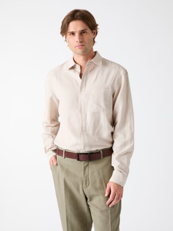 linen blend shirt