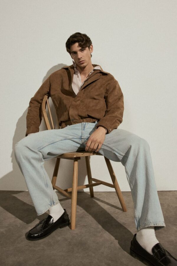 faux suede jacket