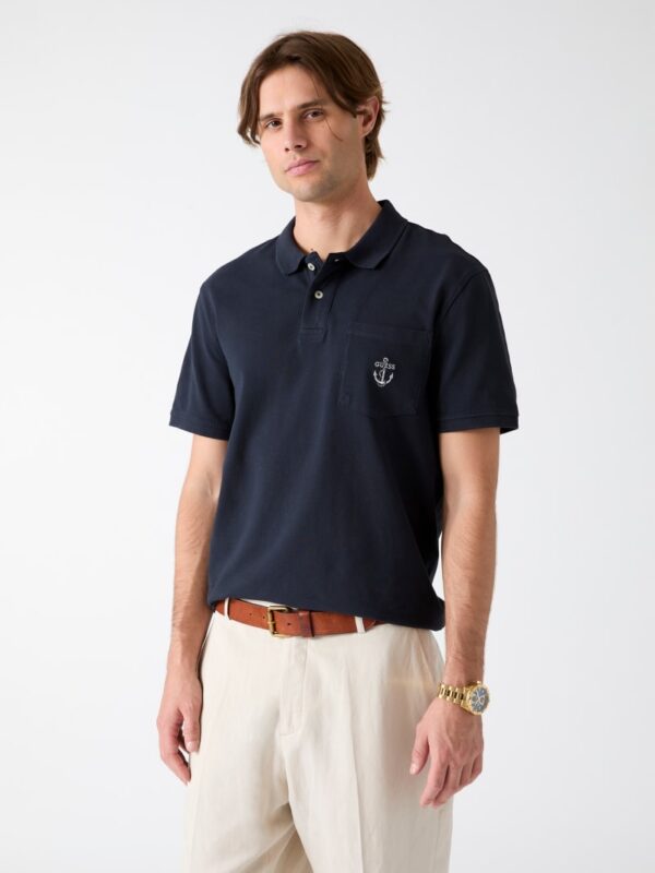 embroidered polo