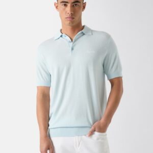 silk blend polo