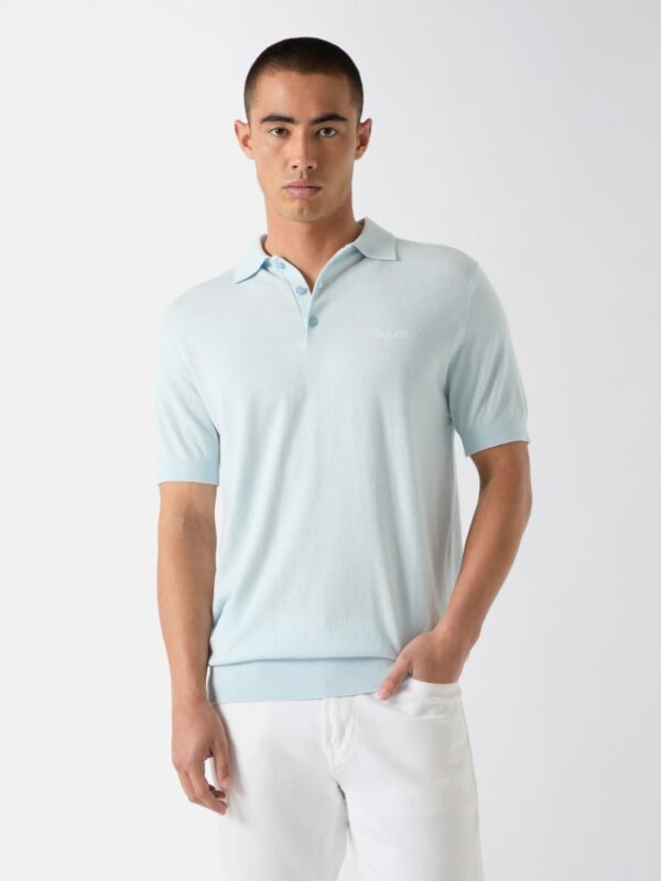 silk blend polo