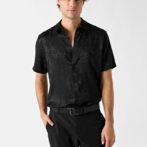 lion peony jacquard shirt