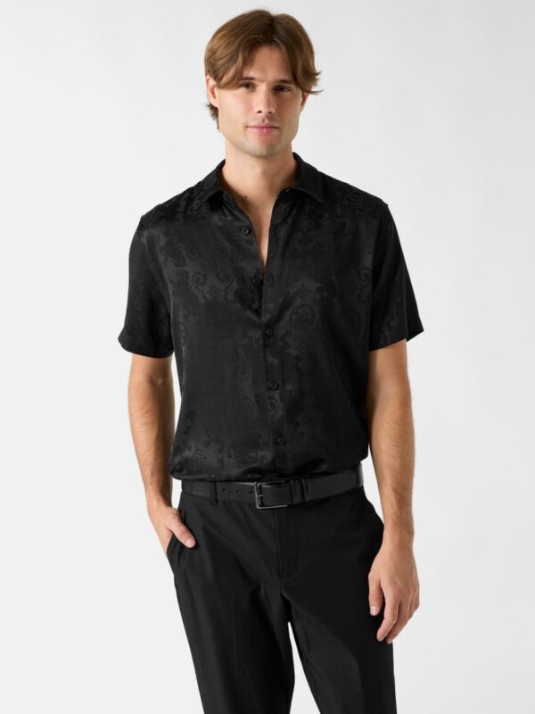 lion peony jacquard shirt