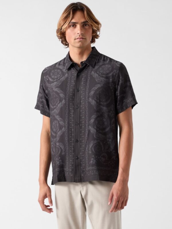 baroque border print shirt