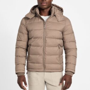 glacier matte nylon puffer jacket