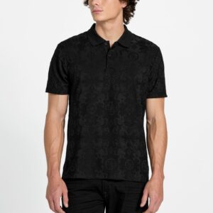 eco tonal jacquard polo