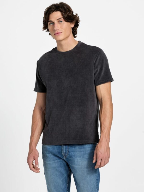 eco hawkins triangle label tee