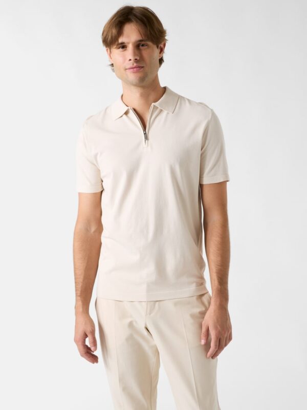 half zip polo