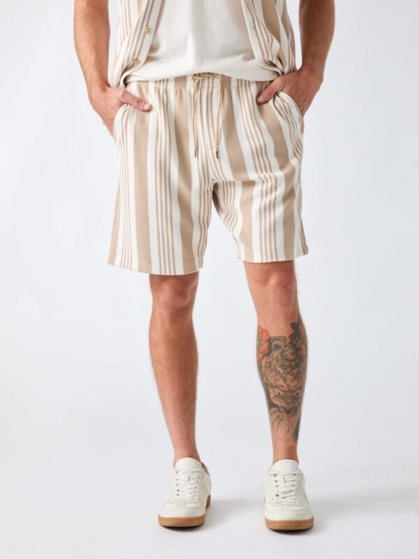 striped shorts