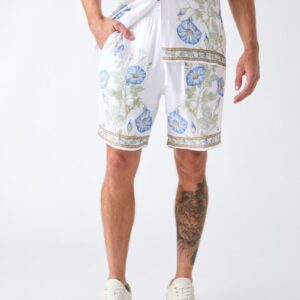floral print shorts