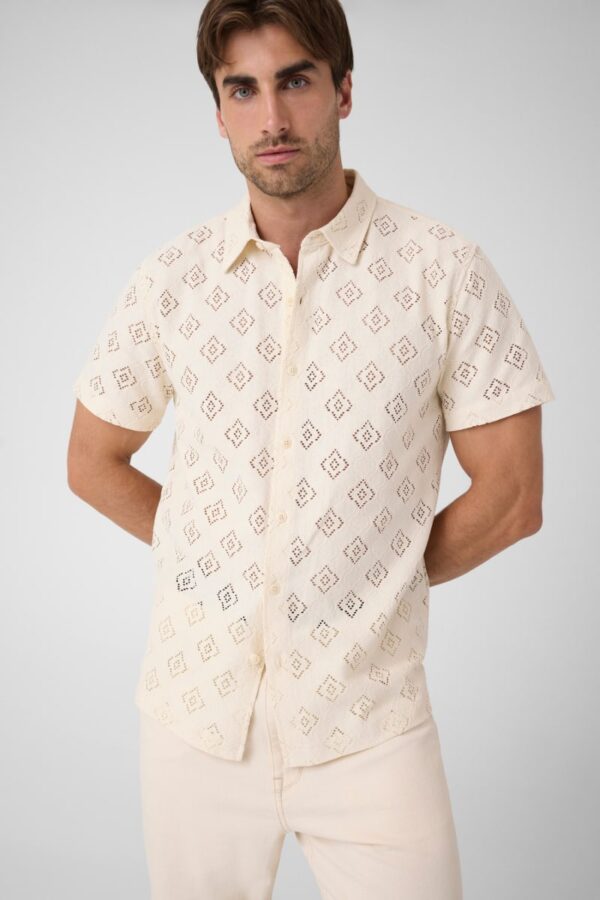 openwork shirt
