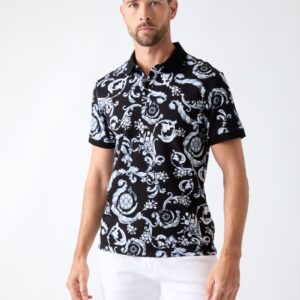 printed polo shirt