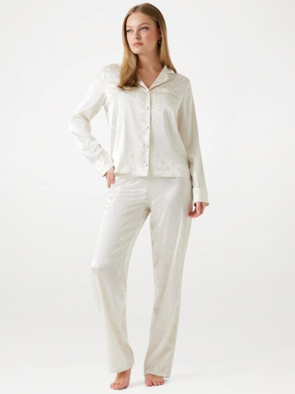 eco syvlie peony top and pants pj set