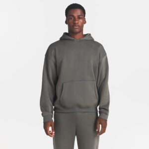 fleece lounge mens relaxed hoodie