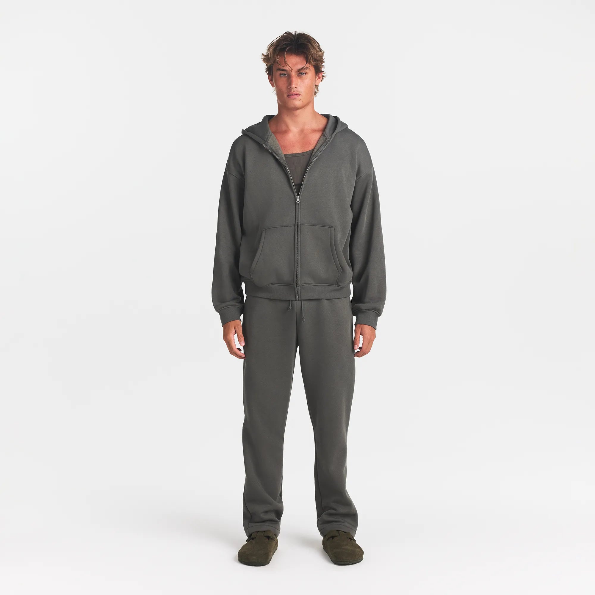 fleece lounge mens relaxed zip up hoodie fleece lounge mens relaxed zip up hoodie